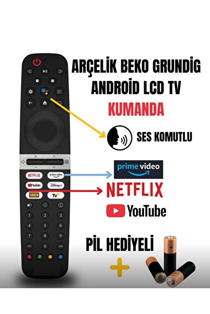 ArçelikBeko Grundig lcd tv ses komutlu kumanda