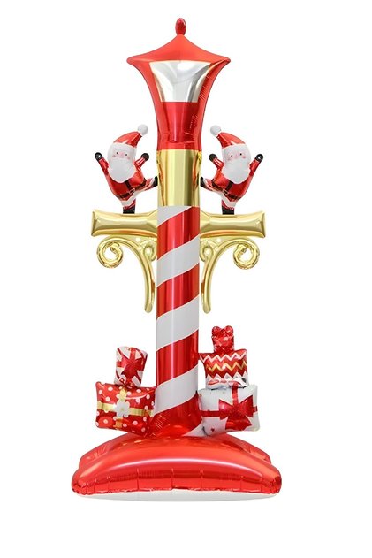 Large Standing Christmas Street Light Foil Balloon Christmas Balloon Ornament 150-61 cm