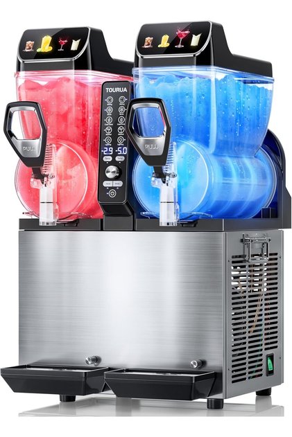 Tourua Commercial Slushie Machine, Margarita Daiquiri Wine Frappe Slush Frozen Drink Machine, 9L