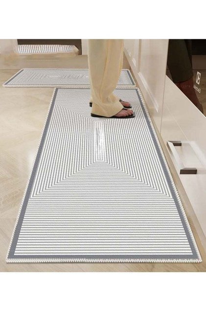 Kitchen Floor Mat, Waterproof Anti-Fatigue PU Standing Mat, 60x150 cm