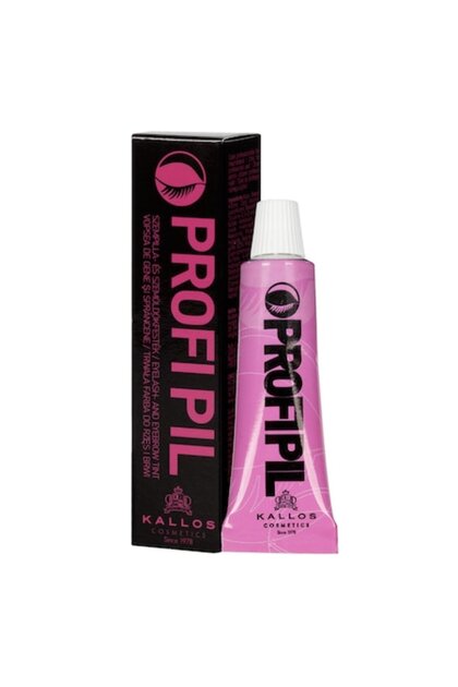 Vopsea pentru gene și sprâncene, Kallos Profi Pill, neagră, 15 ml