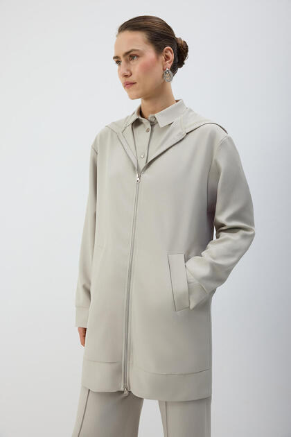 Zippered Hooded jacket