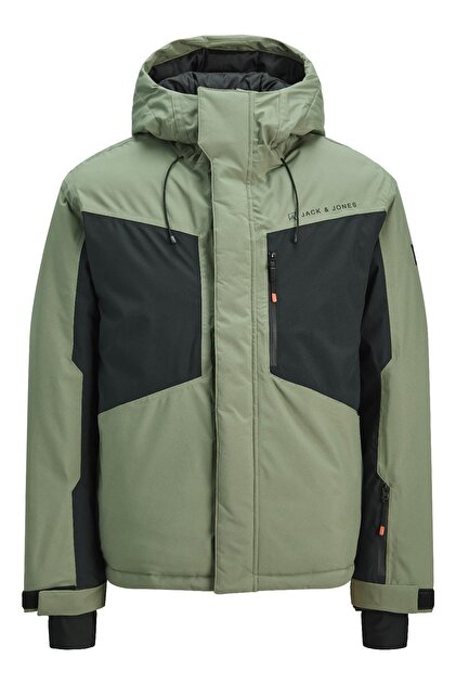 シャケ Jack & Jones Alpes Erkek Kayak Montu Su Geçirmez Rüzgar Geçirmez