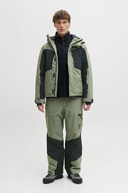 Jack & Jones Alpes Erkek Kayak Montu Su Geçirmez Rüzgar Geçirmez