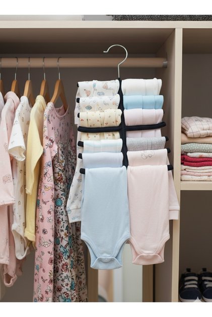 1 Piece Tie-Scarf-Baby Clothes Hanger, Multi-Purpose Hanger