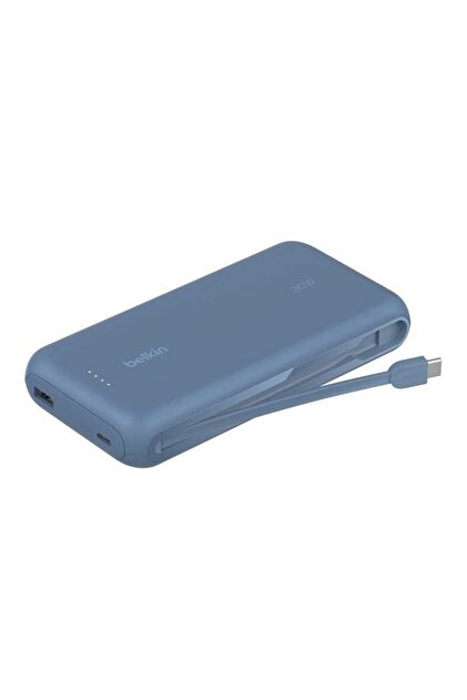 BoostCharge Powerbank, 20K Entegre Kablolu Taşınabilir Güç Kaynağı, 30 W Hızlı Şarj, USB-C