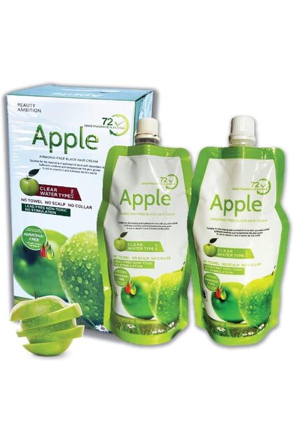 Apple Ammonia Free Black Hair Color Cream 500 + 500 ml
