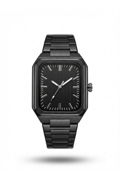 Retro Style Square Case Steel Daily Wear Wristwatch