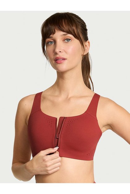 Yeni stil! Featherweight Önden Fermuarlı Maksimum Sporcu Sütyeni