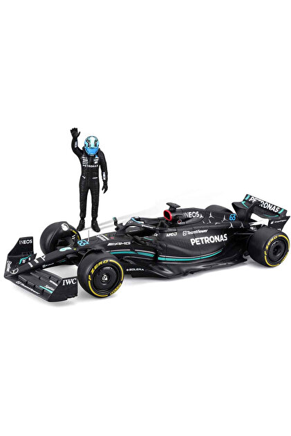Genel Markalar 1:24 Mercedes AMG F1 W14 E Figürlü Formula 1 Yarış