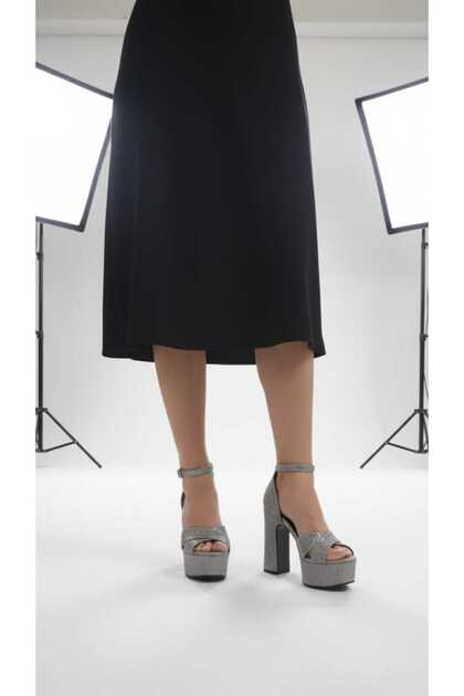 Women's Cross Platform Heelled Evening Shoes