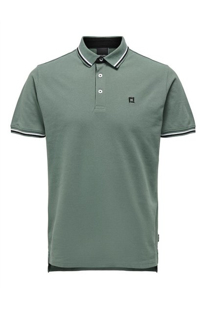 Polo verde pentru bărbați ONSFLETCHER LIFE SLIM SS POLO NOOS - 22024827