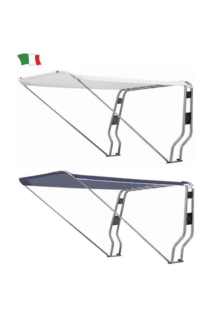 GFN Bimini telescopic pentru bară de rulare, alb, 170x205x120 cm