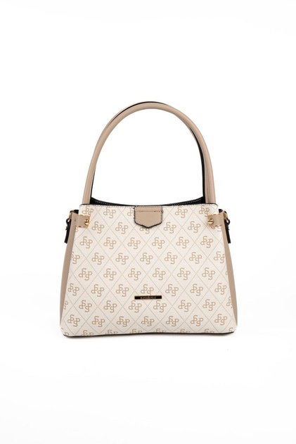 Beige - Sand Monogram Women's Handbag Sp1254