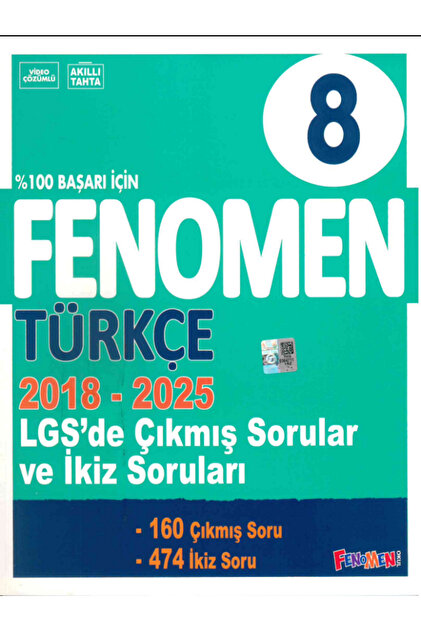 Efsane Yayınları 8.Sınıf Fenomen LGS Çıkmış Sorular Ve İkiz