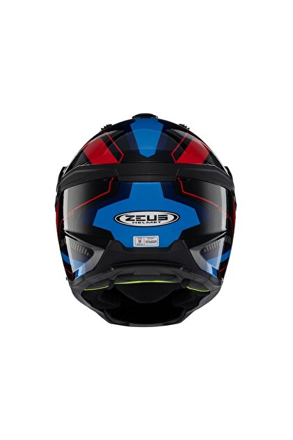 ZEUS ZS-913 BK19P Black Red Blue Kapalı Kask - Fiyatı, Yorumları