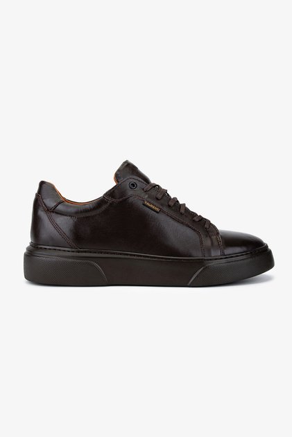 Erkek Hakiki Deri Kahverengi Sneakers & Spor Ayakkabı