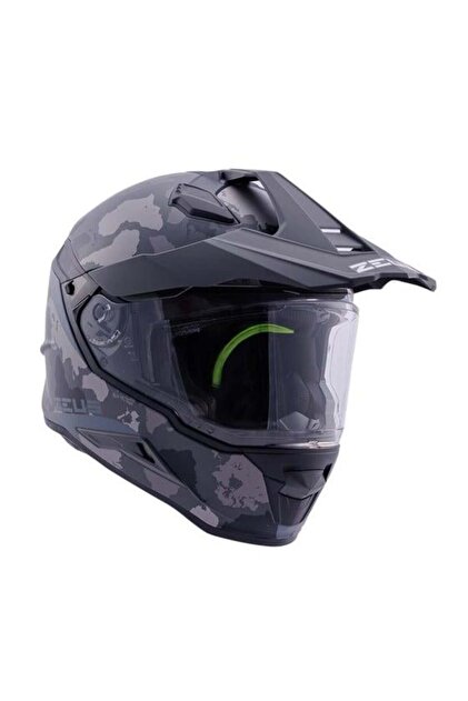 ZEUS ZS-913 BF6 Matt Black Grey Black Silver Kapalı Kask ( Pinlock