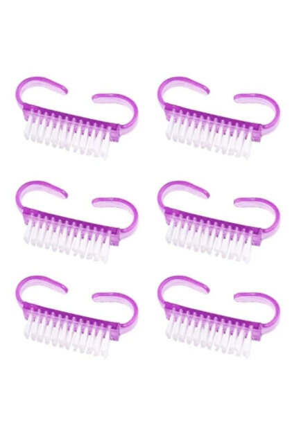Pedicure Nail Brush Set - 6 Pieces (Random Color)