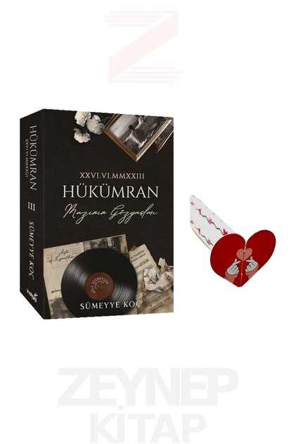 Hükümran 3 Mazinin Gözyaşları (Cardboard Cover) Special Design Heart Bookmark Gift