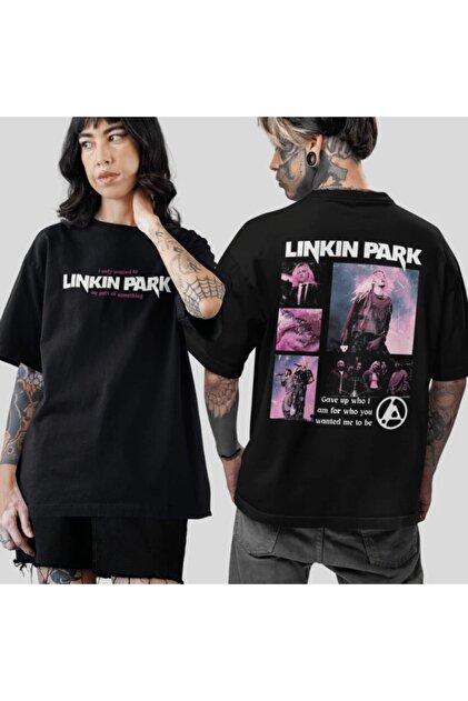 barsdepo LINKIN PARK Baskılı Tişört, Oversize Unisex Tişört Çocuk
