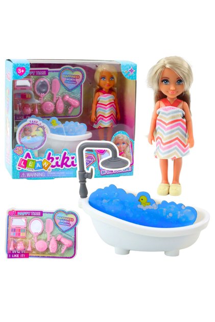 Set Papusa Ankiki Mini cu cadă și accesorii de ingrijire