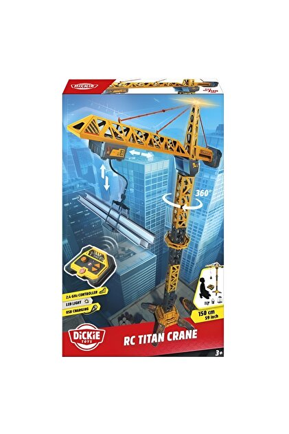 Dickie Toys Uzaktan Kumandalı 360 derece Dönen Titan Vinç 150 CM