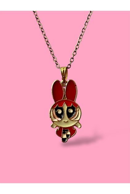 Powerpuff Girls Blossom Steel Necklace