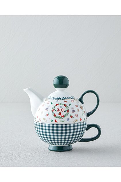 English Home Joy New Bone China Demlik Seti 400 ml Yeşil - Fiyatı