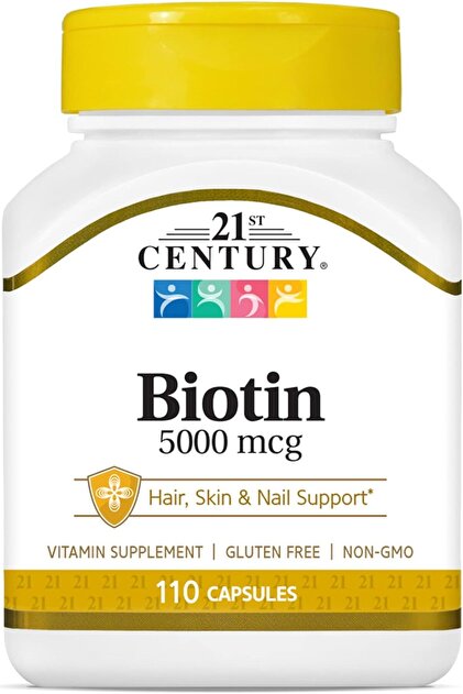 Super Potency Biotin 5000 mcg, 110 Capsules