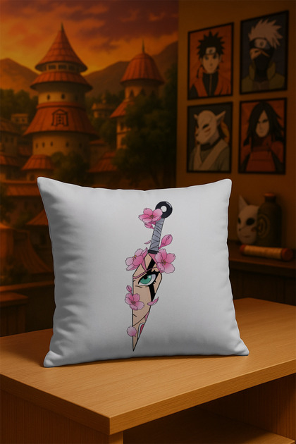 Naruto Anime Printed Throw Pillow Cover Soft Fabric Double-Sided Digital Printing 43X43 Single