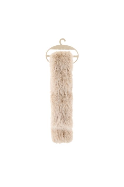 Furry Inner Scarf Beige
