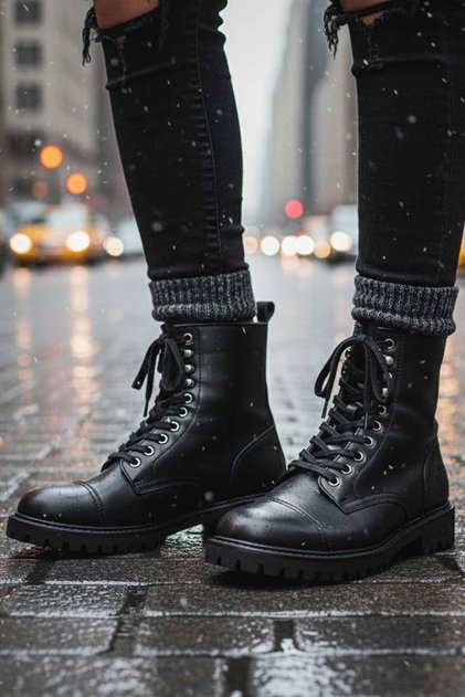 U.S. Polo Assn Women's Winter Boots Shoes Black