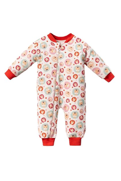Girl's Fuchsia Piping Pink Donut Patterned Sleeping Bag