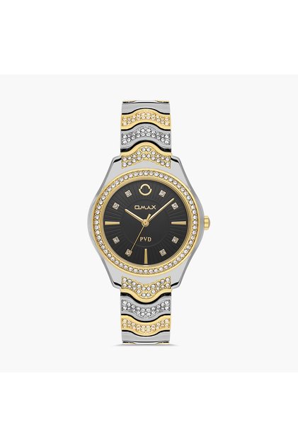 Women's Silver & Gold Analog Stainless Steel Strap Watch | 00JSS024N002 | 36 MM