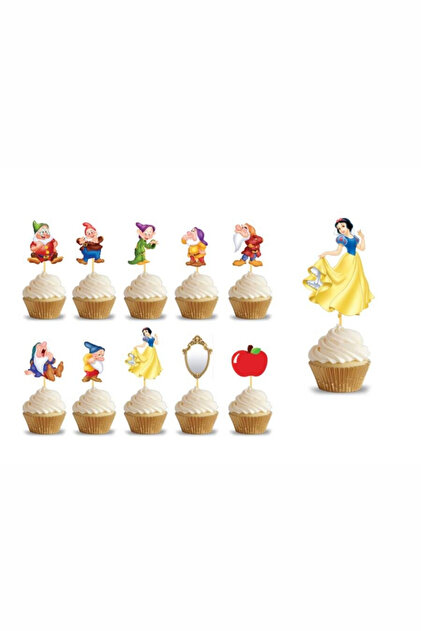 Multi-Colored Princess and Gnomes Themed Cake Decoration