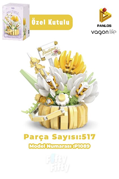 Vagonlife Panlos Micro Block Bitki Serisi 1251 Çiçek Buketi 270