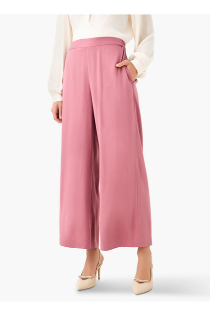 Relaxed Fit Flexi Waist Palazzo Pants