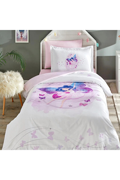Fairies Single Fitted Sheet Ranforce Duvet Cover Set