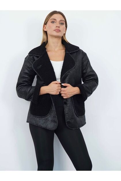 Zr Torba Cep Garden Leather Plush Coat