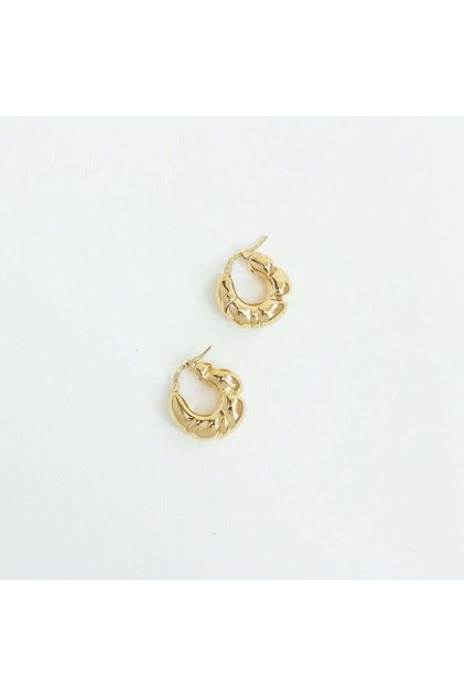 Cercei argint Braided Loop Hoops