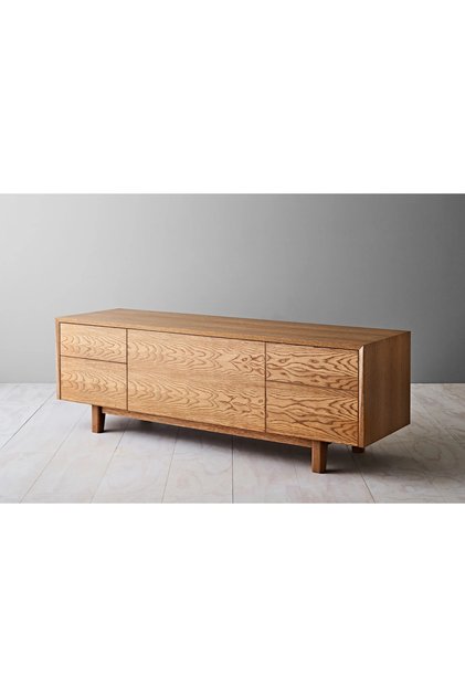 RusticOak Masif Meşe Tv Ünitesi - 160 cm