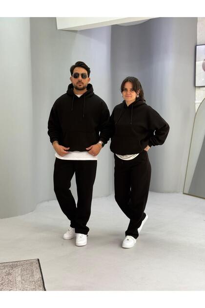 Sevgili Kombini - 3 İplik Ş Fleece-Lined Tracksuit Set, Set of 4