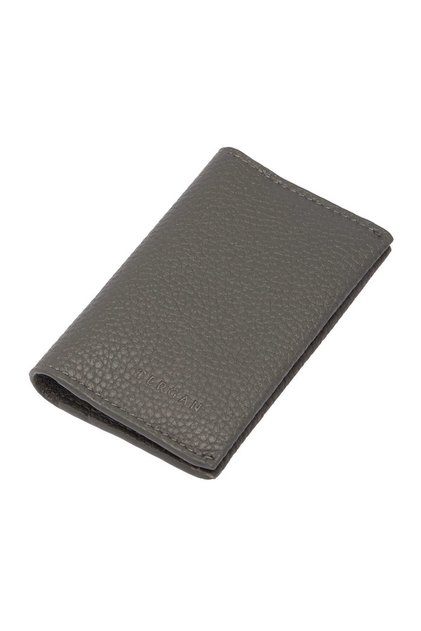 Gray Genuine Leather Unisex Credit Card Holder - S1Kk00000266-G35