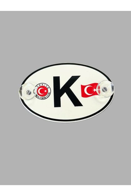 Letter K Special for Labelers Plexiglass Oval with Arma Suction Cup