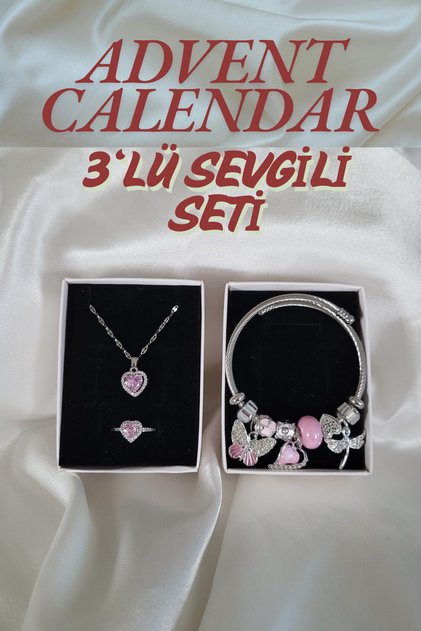 Advent Calendar 3'lü Sevgili Seti Yılbaşı Hediye Seti Sevgiliye Hediye Yılbaşı Hediye Seçeneği