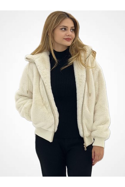 Dokuma Kumaş Kadın Mont W5BL66W3890