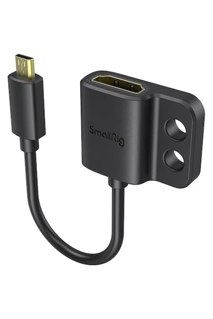 Adaptor Micro HDMI 3021 (D mascul la A mamă) cu 2 șuruburi de 1/4" pentru camere video