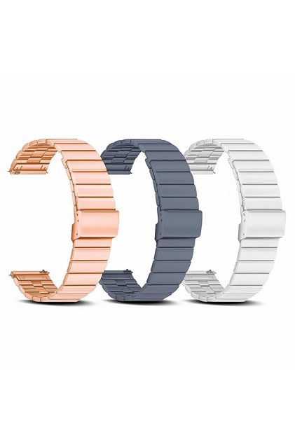 (Pack of 3) 22mm Stainless Steel Metal Band for Samsung Galaxy Watch Ultra LTE 47mm - Multi2