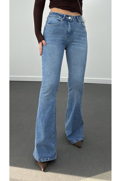Boenos Toparlayıcı Yüksel Bel Jeans